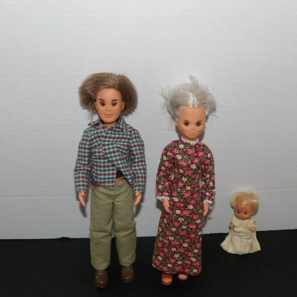 MATTEL 1973 SUNSHINE FAMILY DOLLS Baby Sweets WITH ORIGINAL CLOTHES & SHOES